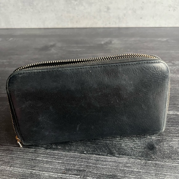 Prada saffiano black leather continental wallet GUC with dustbag - Picture 7 of 8